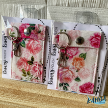 Load image into Gallery viewer, Rosary Pouch, St. Therese of Lisieux Roses
