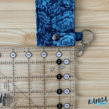 Load image into Gallery viewer, Rosary Pouch, Marian Blue Floral
