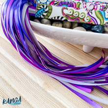 Load image into Gallery viewer, Bible Ribbon Bookmark, Purple Swirl
