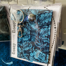 Load image into Gallery viewer, Rosary Pouch, Marian Blue Floral
