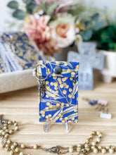 Load image into Gallery viewer, Rosary Pouch, Blue Wattle
