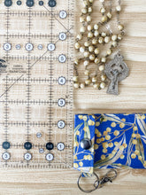 Load image into Gallery viewer, Rosary Pouch, Blue Wattle
