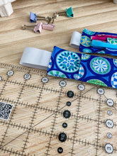 Load image into Gallery viewer, A4 &amp; A5 Pen Holder Bookmark, Blue Drift

