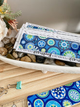Load image into Gallery viewer, A4 &amp; A5 Pen Holder Bookmark, Blue Drift

