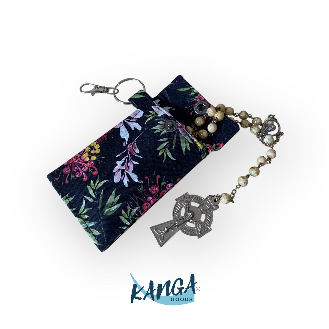 Rosary Pouch, Australian Floral Design