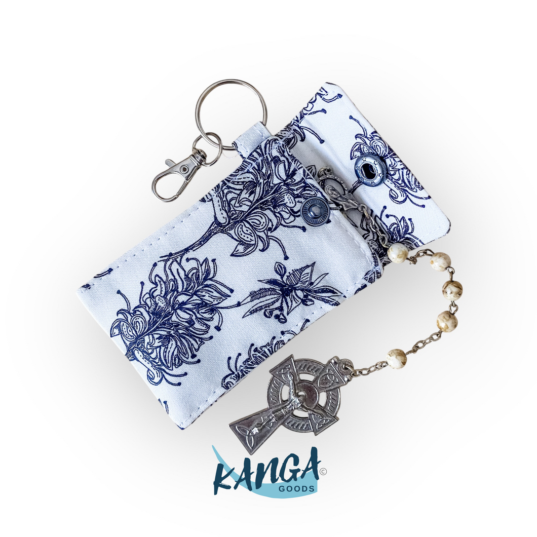Rosary Pouch, Grevillea Design