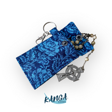 Load image into Gallery viewer, Rosary Pouch, Marian Blue Floral

