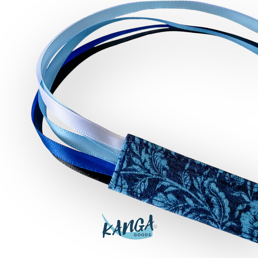 Bible Ribbon Bookmark, Blue Floral