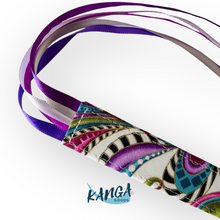 Load image into Gallery viewer, Bible Ribbon Bookmark, Purple Swirl
