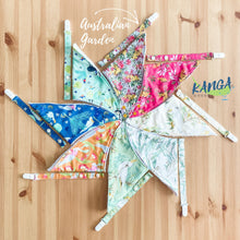 Load image into Gallery viewer, Cute Australia Garden bandana dribble bib &amp; dummy pacifier clip, Adjustable, Baby shower gift set
