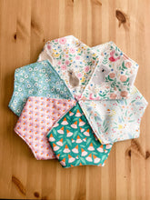 Load image into Gallery viewer, Cute Australian Bandana Dribble Bib, Adjustable, Gender neutral, white, green, pink, blue Baby shower gift, bib for her, bib for him
