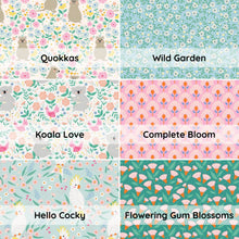 Load image into Gallery viewer, Cute Australian Bandana Dribble Bib, Adjustable, Gender neutral, white, green, pink, blue Baby shower gift, bib for her, bib for him
