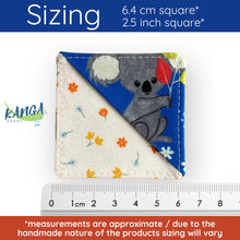 Load image into Gallery viewer, Corner Bookmark, Calypso Blue Koala
