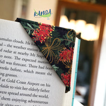 Load image into Gallery viewer, Corner Bookmark, Gold &amp; Black Bottlebrush
