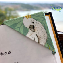 Load image into Gallery viewer, Corner Bookmark, Cockatoo Gum Tree Friends
