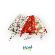 Load image into Gallery viewer, Christmas Coin Purse, Face mask Pouch, Fabric Pouch, Cosmetic Purse, Stocking Stuffer, Travel Bag, Birthday Gift, Australiana Gift
