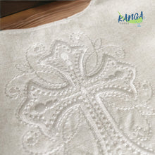 Load image into Gallery viewer, Baptism Bib with Embroidered Cross
