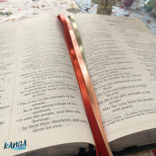 Load image into Gallery viewer, Bible Ribbon Bookmark, Pumpkin Palette
