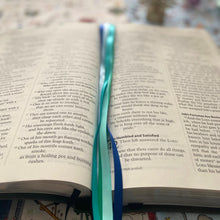 Load image into Gallery viewer, Bible Ribbon Bookmark, Blue Bliss
