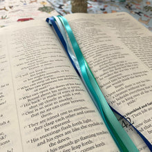 Load image into Gallery viewer, Bible Ribbon Bookmark, Blue Bliss
