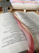 Load image into Gallery viewer, Bible Ribbon Bookmark - Blushing Pink
