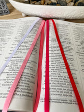 Load image into Gallery viewer, Bible Ribbon Bookmark, Strawberry Cream
