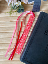 Load image into Gallery viewer, Bible Ribbon Bookmark, Strawberry Cream
