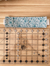 Load image into Gallery viewer, A4 &amp; A5 Pen Holder Bookmark  Aqua Blue Floral
