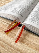 Load image into Gallery viewer, Bible Ribbon Bookmark, Red &amp; Gold
