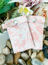 Load image into Gallery viewer, Rosary Pouch, St. Philomena Pink &amp; White Floral
