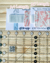 Load image into Gallery viewer, Unique A4 &amp; A5 Pen Holder Bookmark - Pink Floral
