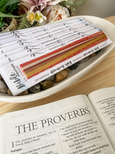 Load image into Gallery viewer, Bible Ribbon Bookmark, Red &amp; Gold
