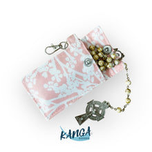 Load image into Gallery viewer, Rosary Pouch, St. Philomena Pink &amp; White Floral
